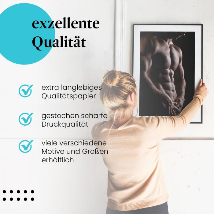 Preview: Definierter Männerkörper: Muskeln im Detail | Postereck 0043