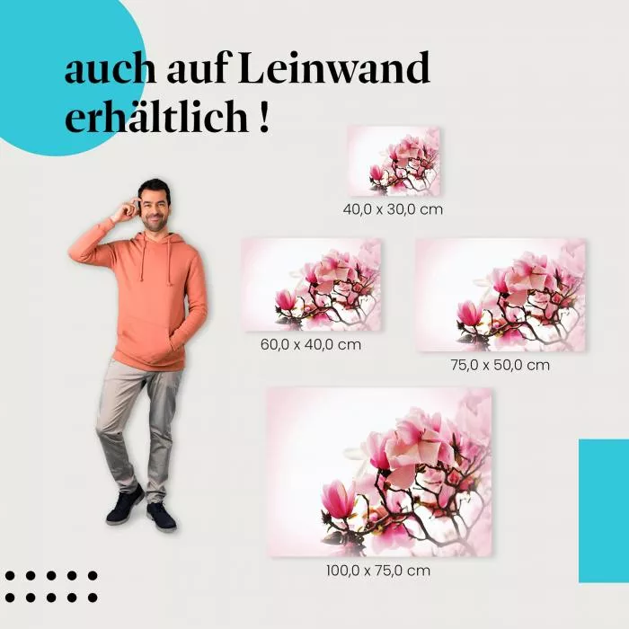 Rosa Magnolienblüten | Postereck 3298
