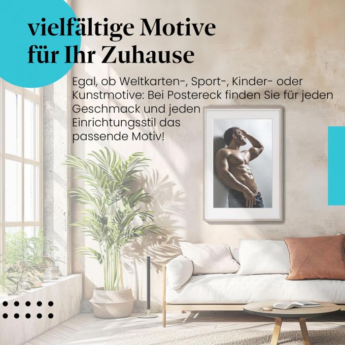 Preview: Attraktiver Mann: Sixpack | Postereck 1516