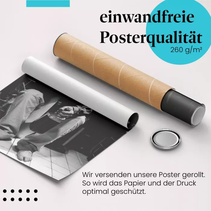 Mann auf Toilette | Postereck 3696