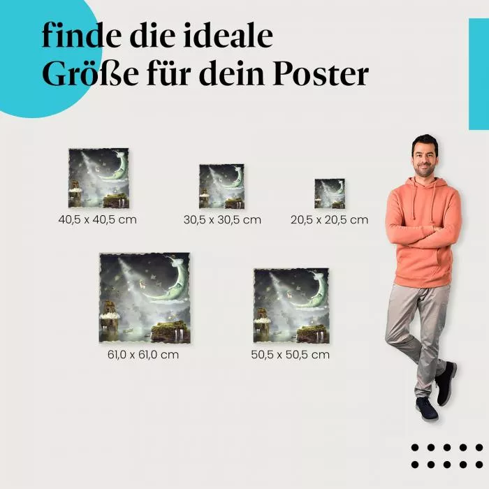 Reise zum Mond: Fantasiewelt & Magie | Postereck 0098