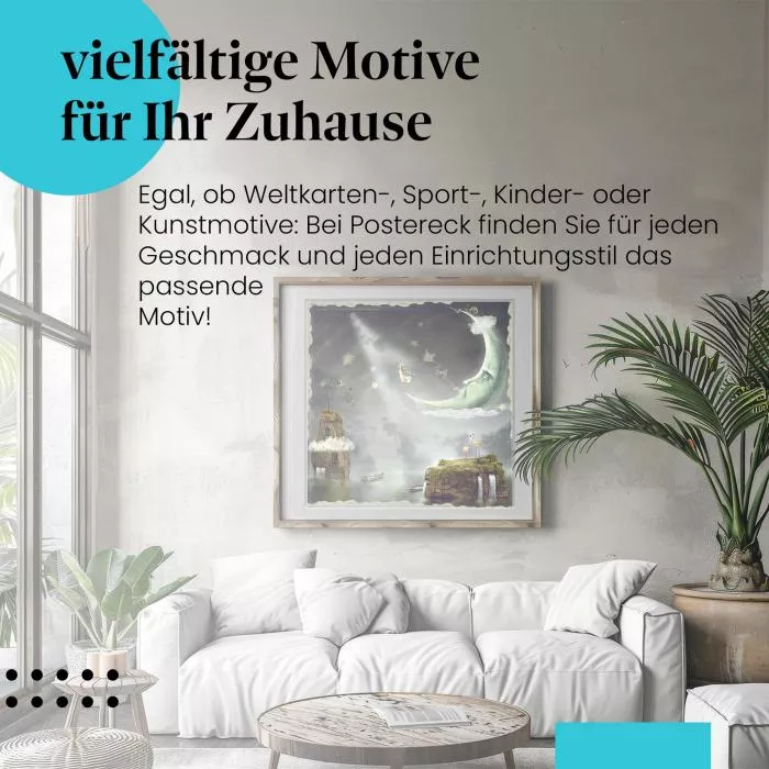 Reise zum Mond: Fantasiewelt & Magie | Postereck 0098