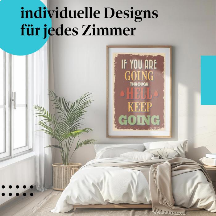 Schlafzimmer Deko: Motivation mit "Vintage Poster"