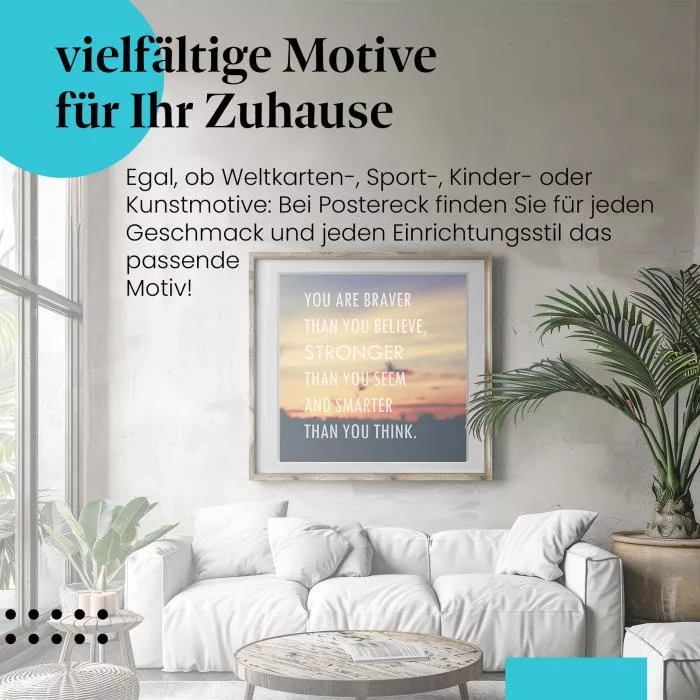 Glaube an dich | Postereck 2445