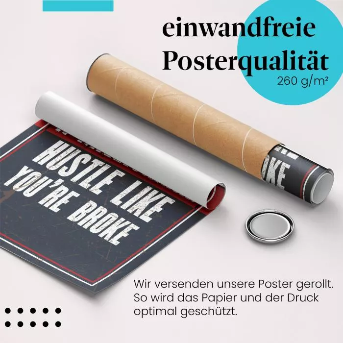 "Think like a Millionaire": Motivation & Zielstrebigkeit | Postereck 0879