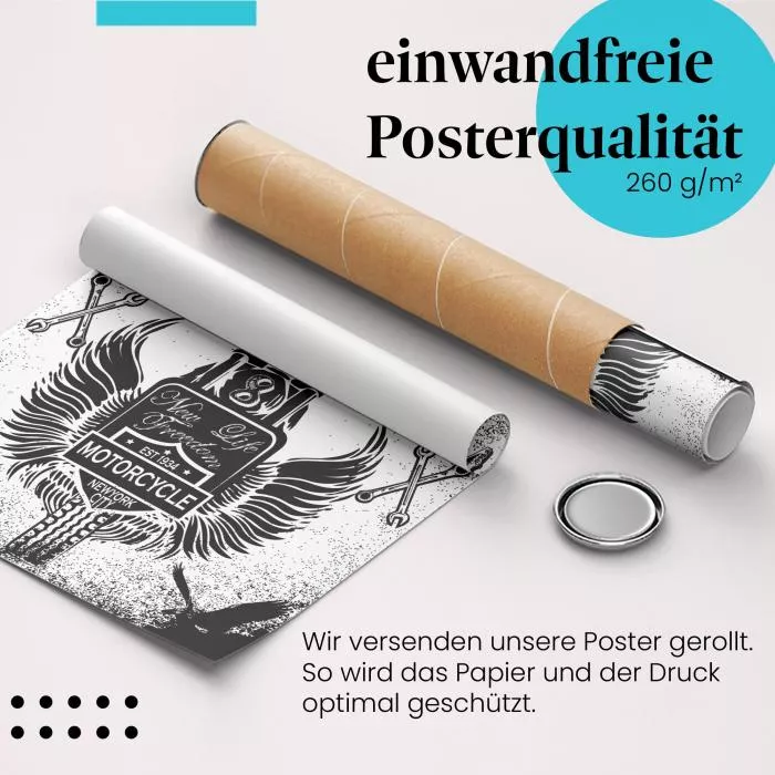 Live Young, Die Free: Motorrad | Postereck 1979