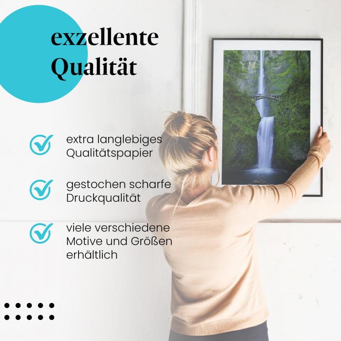 Preview: Multnomah Falls & Benson Bridge: Naturgewalt | Postereck 0532