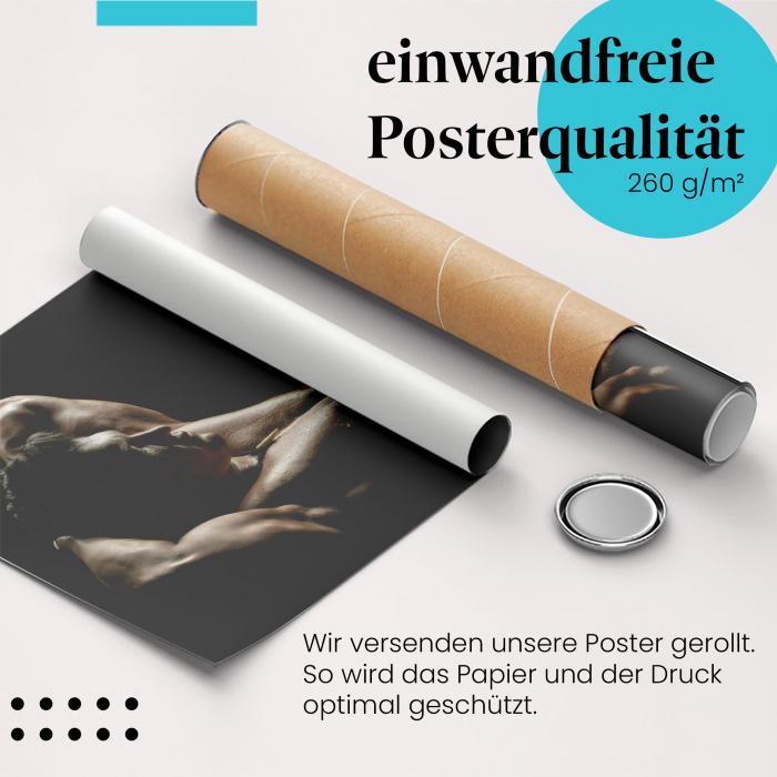 Preview: Fitness & Ästhetik: Muskulöser Mann | Postereck 0665