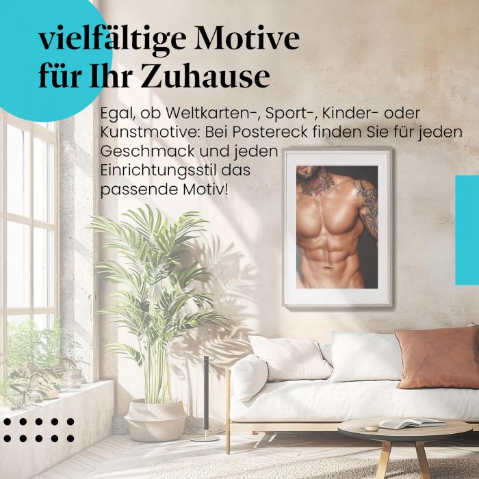Preview: Kraftvolle Maskulinität | Postereck 0901