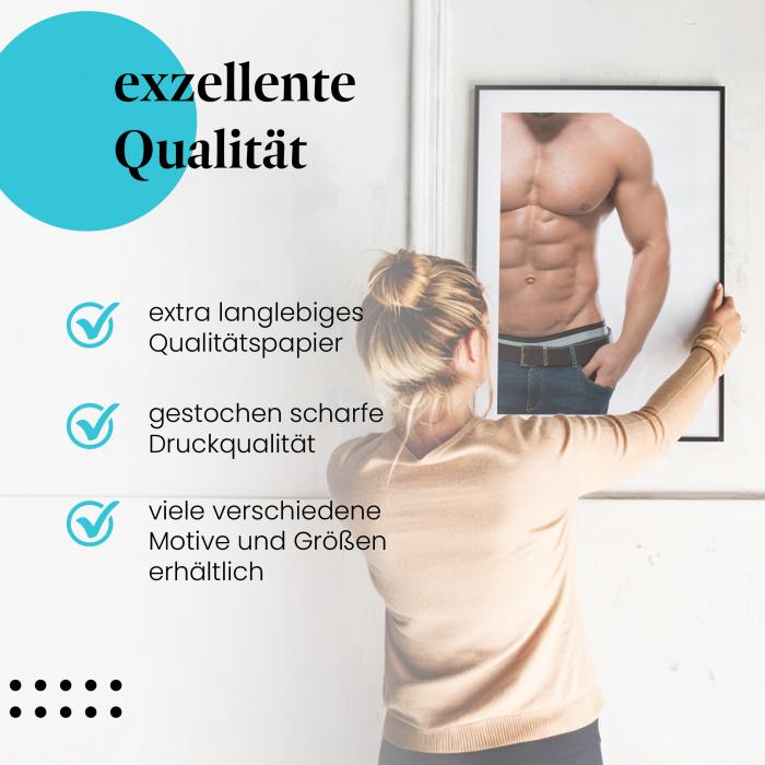 Preview: Muskulöser Oberkörper | Postereck 3588
