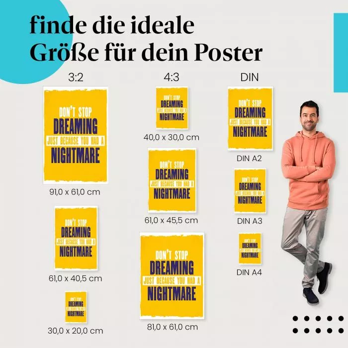 Gib deine Träume nicht auf! | Postereck 1723
