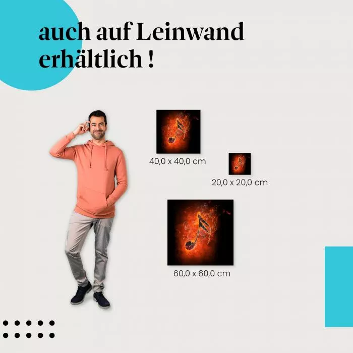 Brennendes Musikzeichen | Postereck 2870