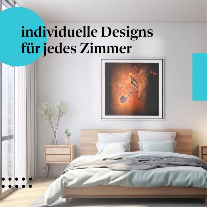 Brennendes Musikzeichen | Postereck 2870