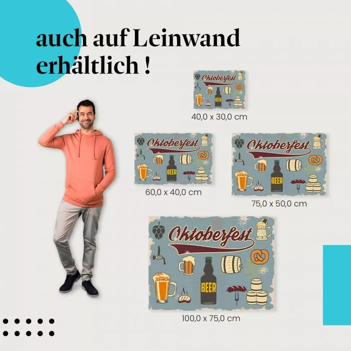 O'zapft is!: Oktoberfest, Bier & Brezn | Postereck 0846