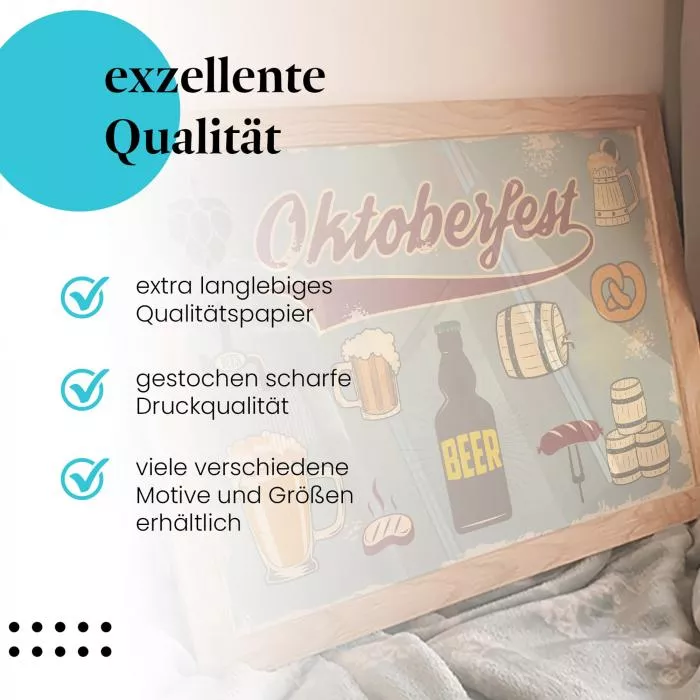 O'zapft is!: Oktoberfest, Bier & Brezn | Postereck 0846