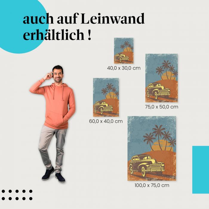 Leinwandbild "Retro-Roadtrip": Ein Hauch von Freiheit & Fernweh
