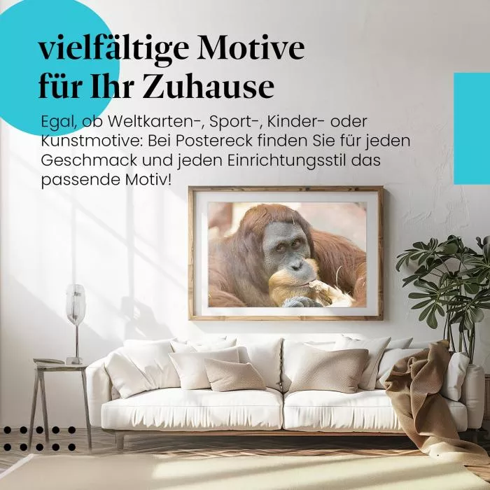 Orang-Utan: Nachdenklicher Blick | Postereck 0706