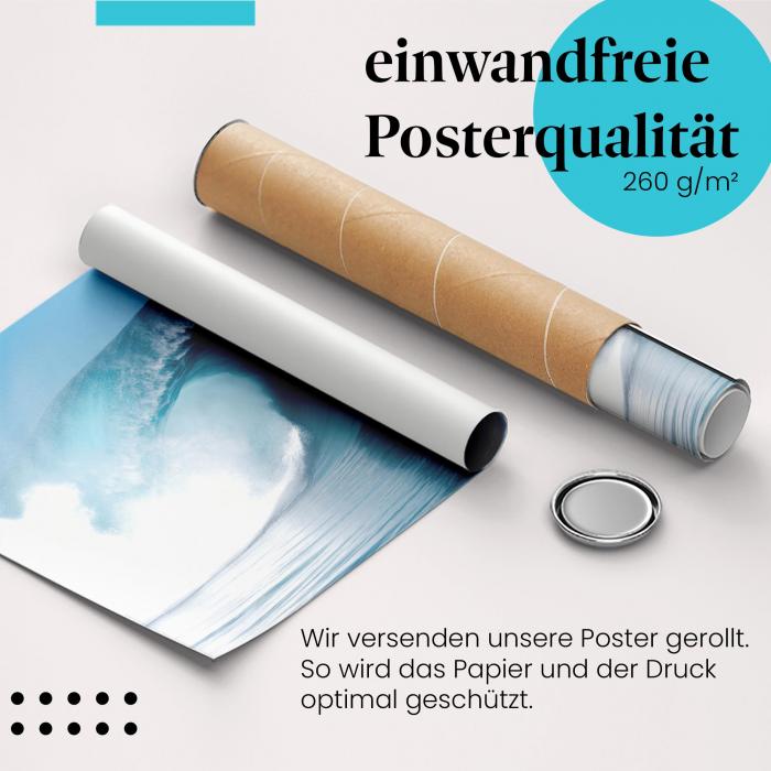 Preview:  Ozeanriese: Welle im Sonnenuntergang | Postereck 0257