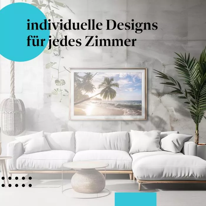 Tropisches Paradies: Palmenstrand | Postereck 1363