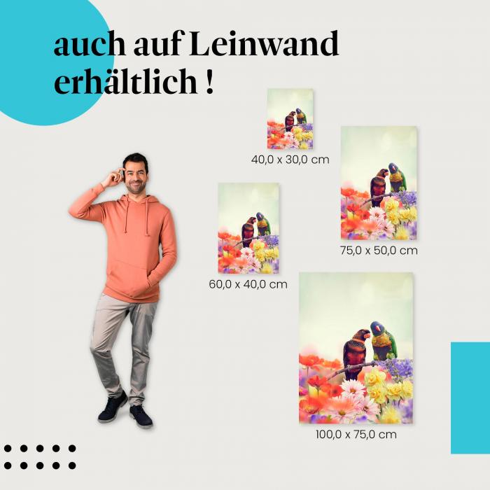 Leinwandbild "Liebe liegt in der Luft": Romantik & Natur