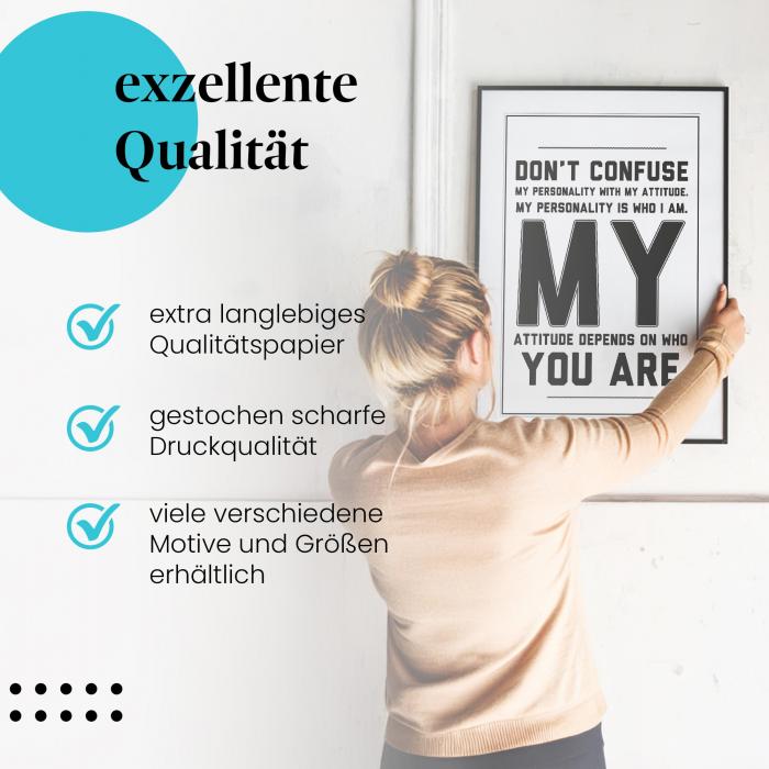 Preview: Persönlichkeit vs. Einstellung | Postereck 1598