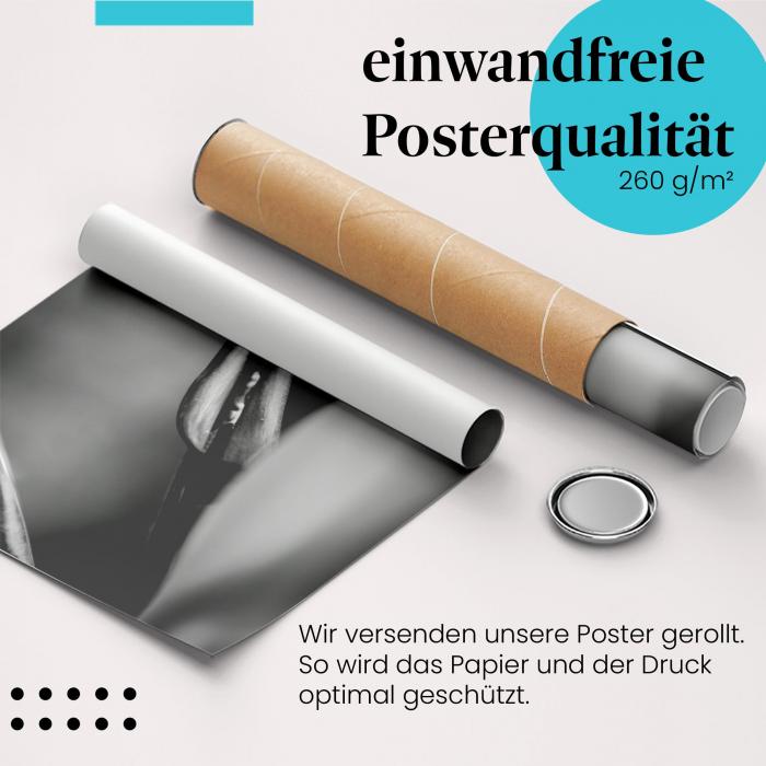 Gerolltes Poster "Pflanzenabstraktion" - Elegante Naturfotografie, sicher verpackt.