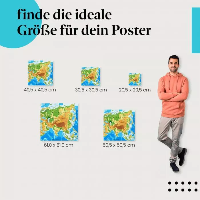Asien Karte | Postereck 2455