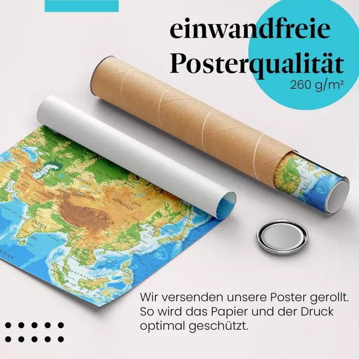 Asien Karte | Postereck 2455