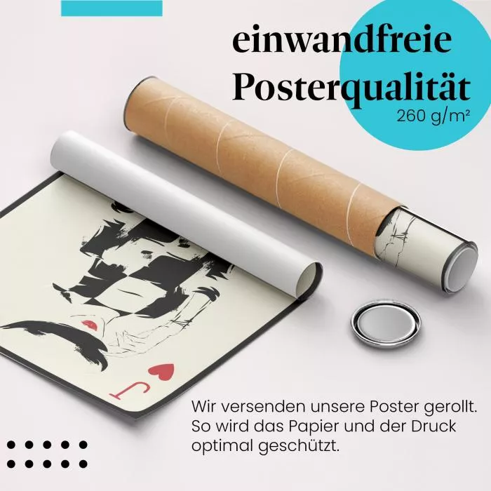 Pik Dame: Retro-Stil & Eleganz | Postereck 0740