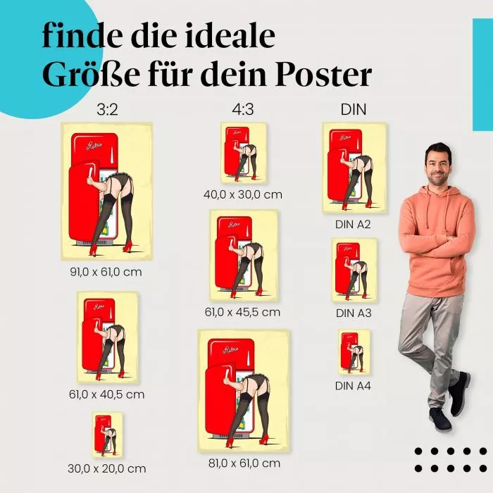 Pin-up Girl am roten… | Postereck 1119
