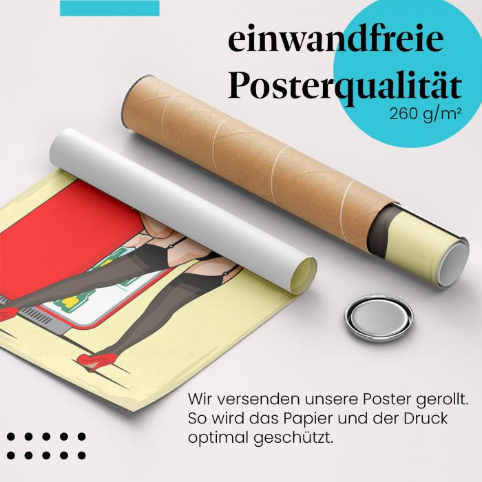 Preview: Pin-up Girl am roten… | Postereck 1119