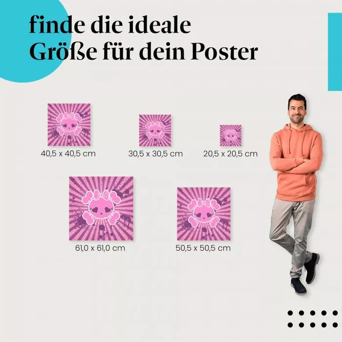 Pinker Totenkopf | Postereck 4003