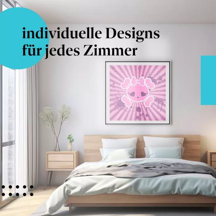 Pinker Totenkopf | Postereck 4003