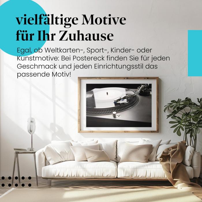 Preview:  Vinyl-Sound: Plattenspieler Nahaufnahme | Postereck 0425