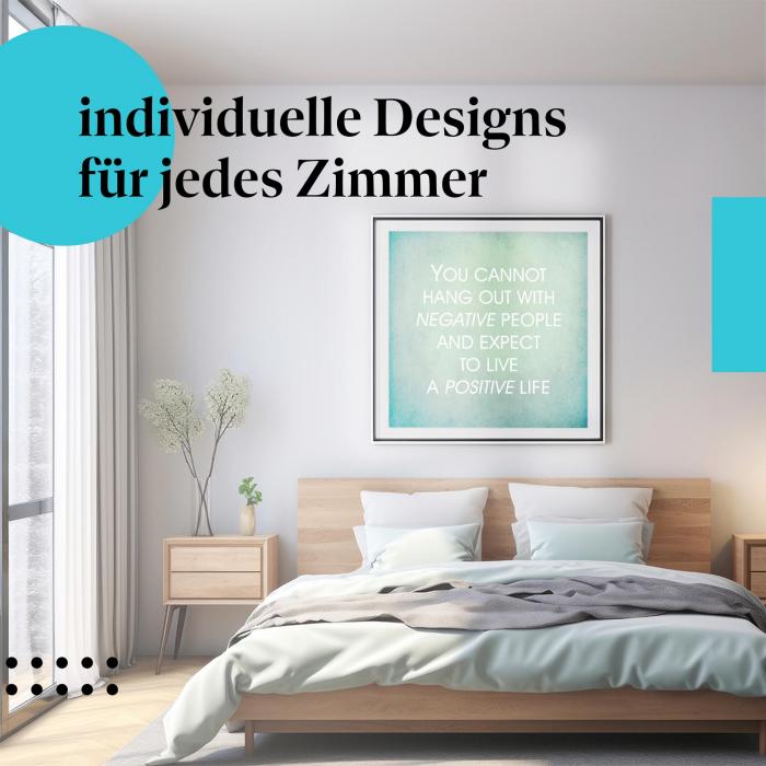 "Positive Energie": Kunstdruck - für ein glückliches & erfülltes Leben.