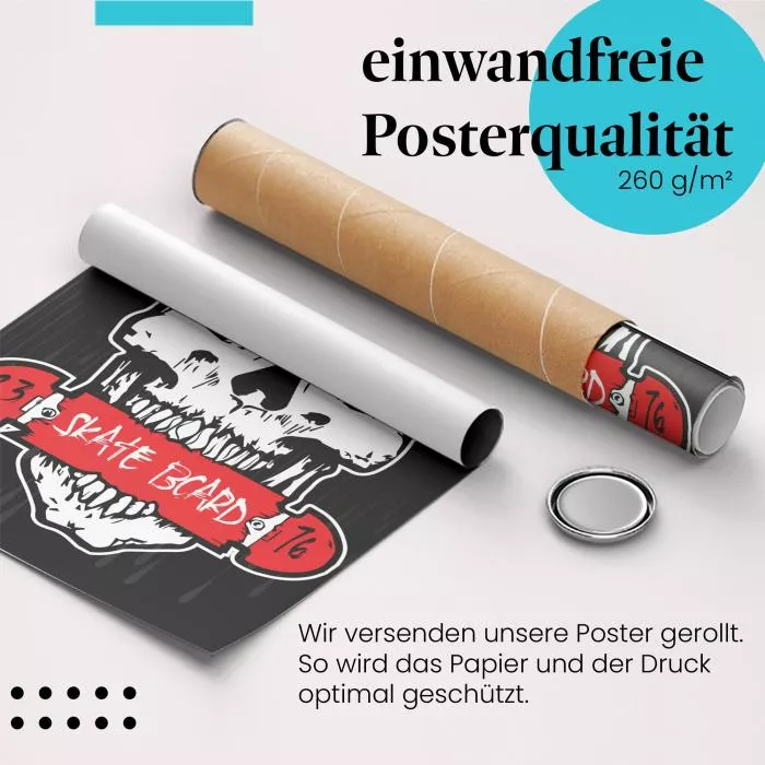 Power Skateboard: Totenkopf | Postereck 2000