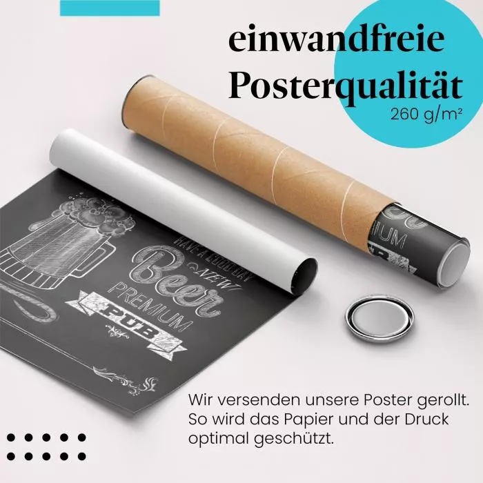 Frisch gezapftes Bier | Postereck 2226