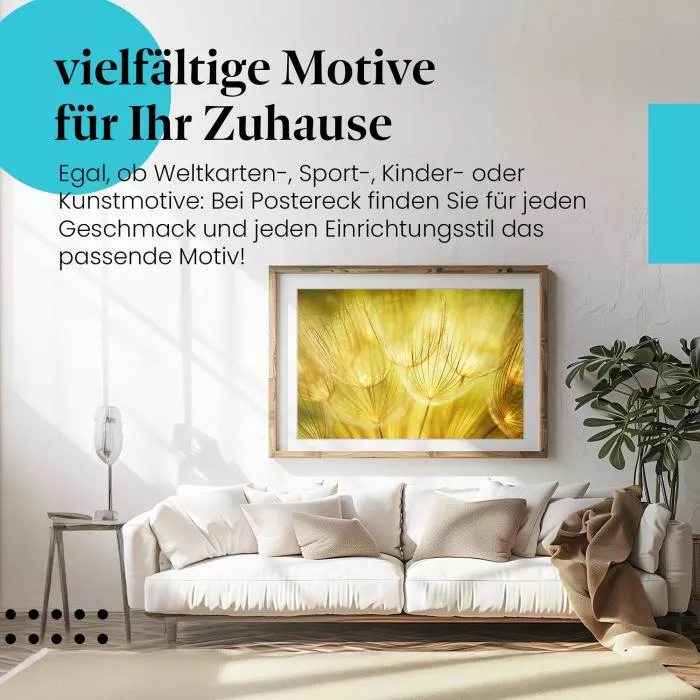 Goldener Zauber der Pusteblumen | Postereck 1078