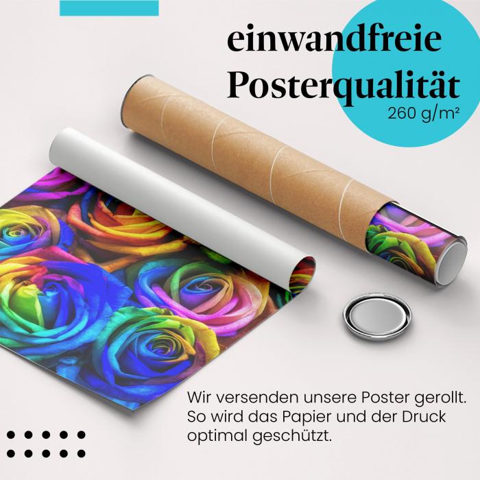Preview: Regenbogenrosen | Postereck 2394