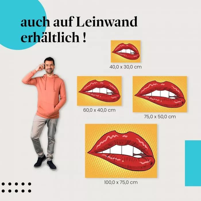 Rote Lippen: Pop-Art Stil | Postereck 1531