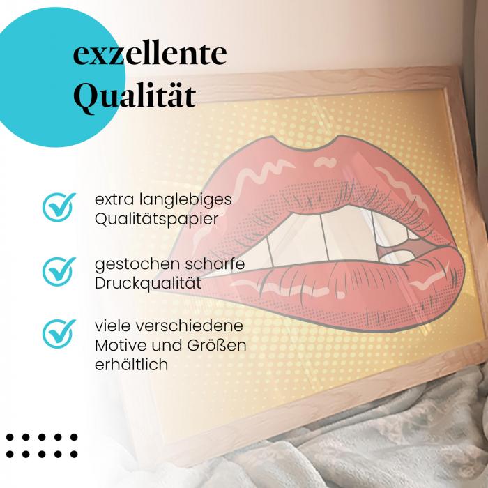 Preview: Rote Lippen: Pop-Art Stil | Postereck 1531