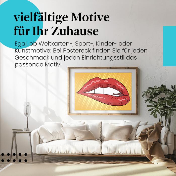 Preview: Rote Lippen: Pop-Art Stil | Postereck 1531