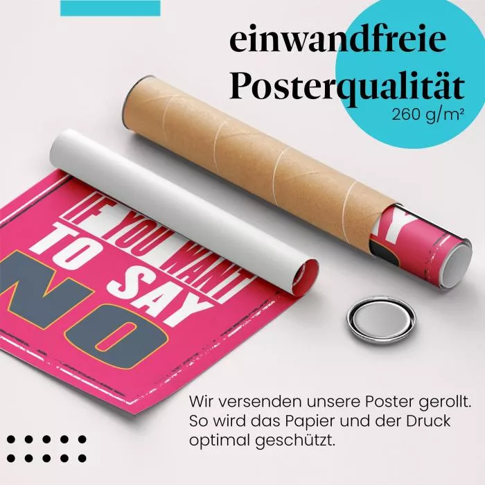 Sag nicht vielleicht, wenn du… | Postereck 1116