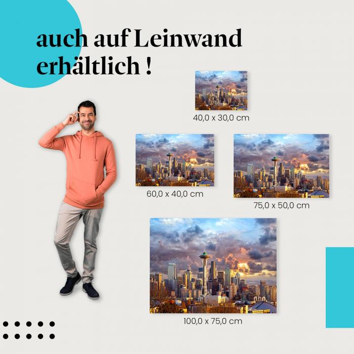 Leinwandbild "Seattle Skyline": Stadt & Architektur