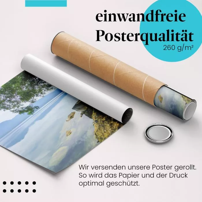 Stille Wasser: See, Berge & Baum | Postereck 0696