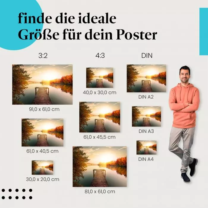 Herbstlicher Steg | Postereck 2598