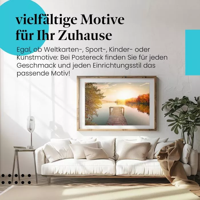Herbstlicher Steg | Postereck 2598