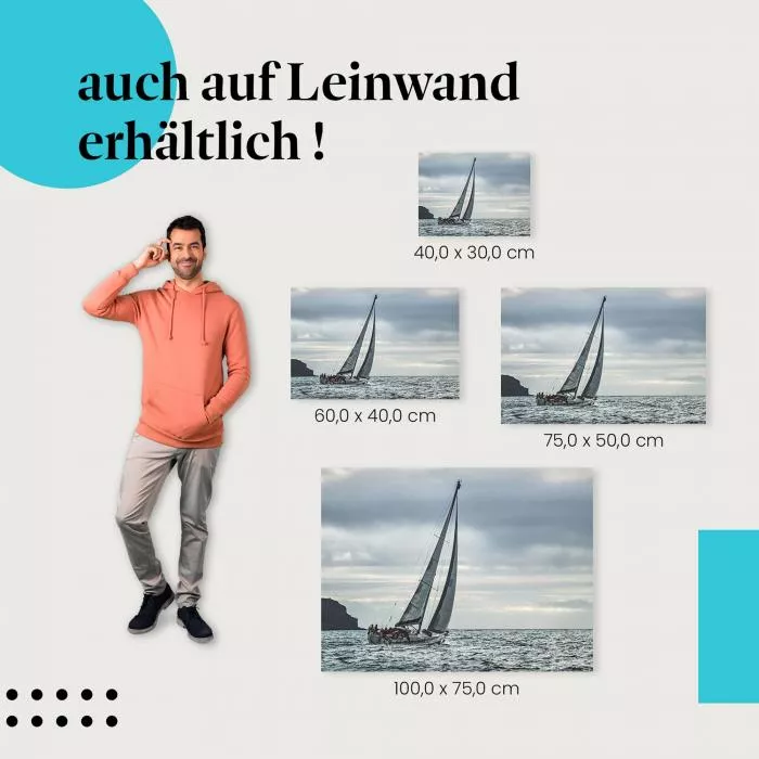 Segelboot im Sturm | Postereck 3158