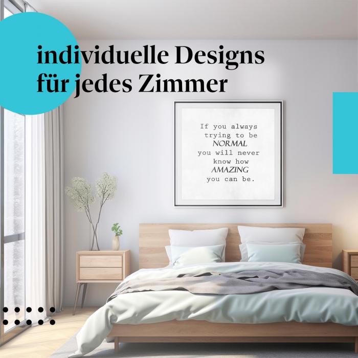Entdecke deine Größe: Kunstdruck - Inspiration für dein Schlafzimmer.