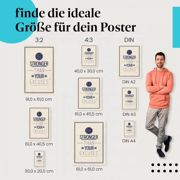 Stärker als deine Ausreden | Postereck 1614